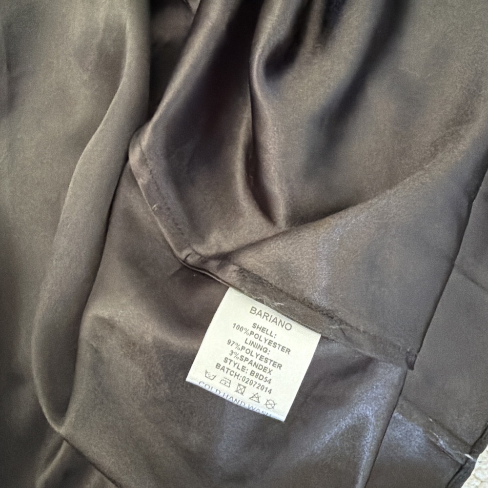 Bariano‎ Australia Black Corinne V-Neck Drape Sleeve Full Length Gown Size XL - Picture 15 of 16
